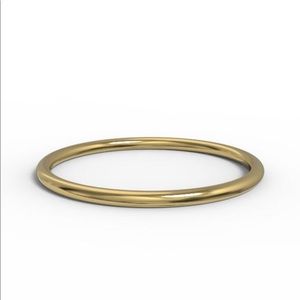 Minimalist Dainty Stackable Yellow Gold Band Ring